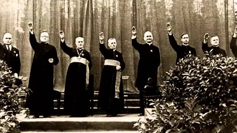 priests nazi salute positive christianity